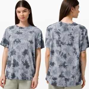 Lululemon All Yours Short Sleeve Tee In‎ Earth Dye Stone Navy Size 10* Athletic